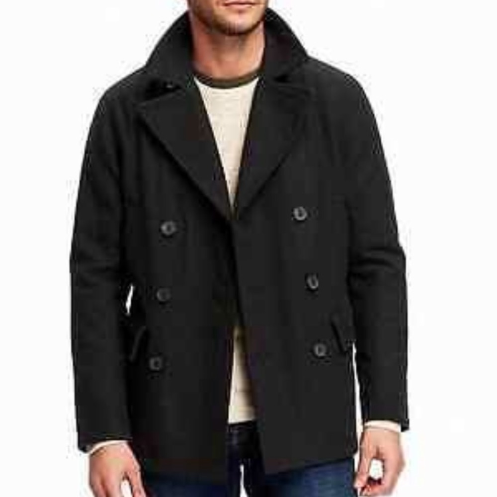 Old Navy Wool Blend Pea Coat